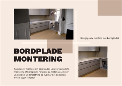 Kan jeg selv montere min bordplade?